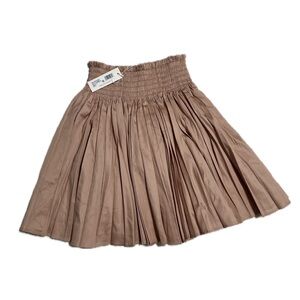 Rebecca Taylor Cotton Beige Smocked Ruched Pockets
Mini Skirt